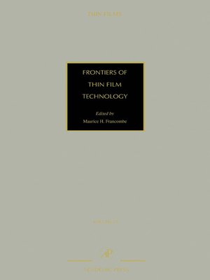 cover image of Frontiers of Thin Film Technology